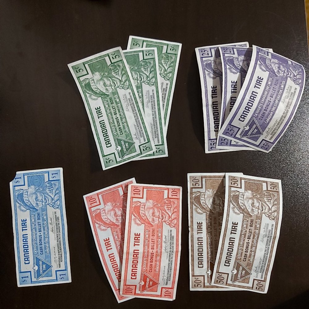 Vintage Canadian Tire money 2.85